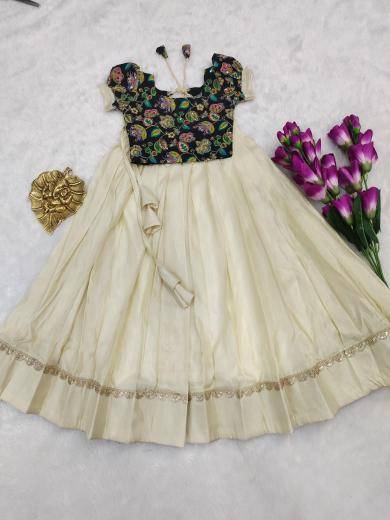 NEW LAUNCING KIDS LEHENGA CHOLI Cosmos silk Surat kids party wear wholesale